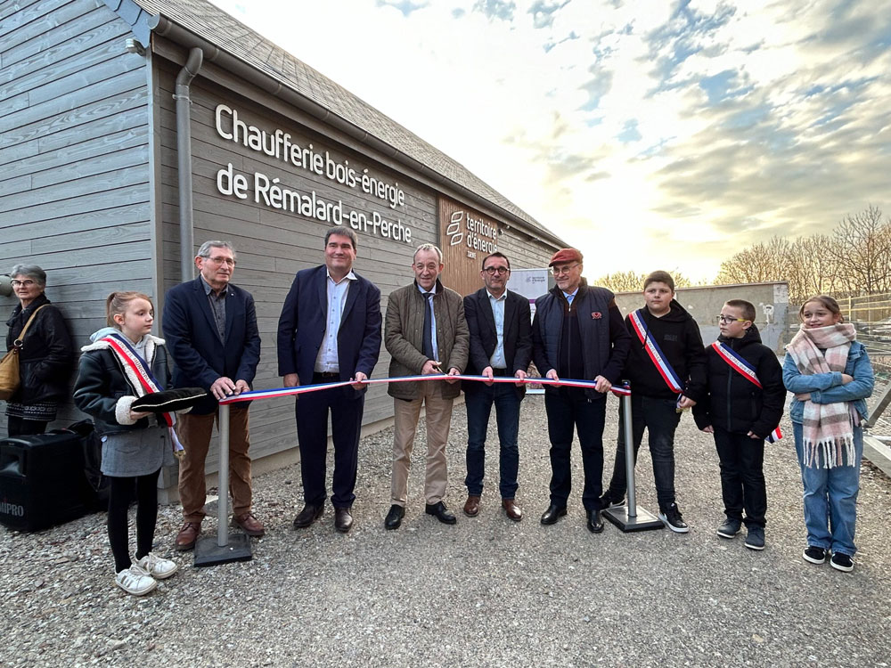 Inauguration chaufferie bois Remalard-en-perche